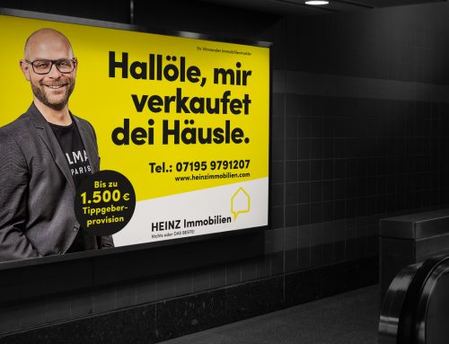 Schwäbische Großflächenkampagne für HEINZ Immobilien