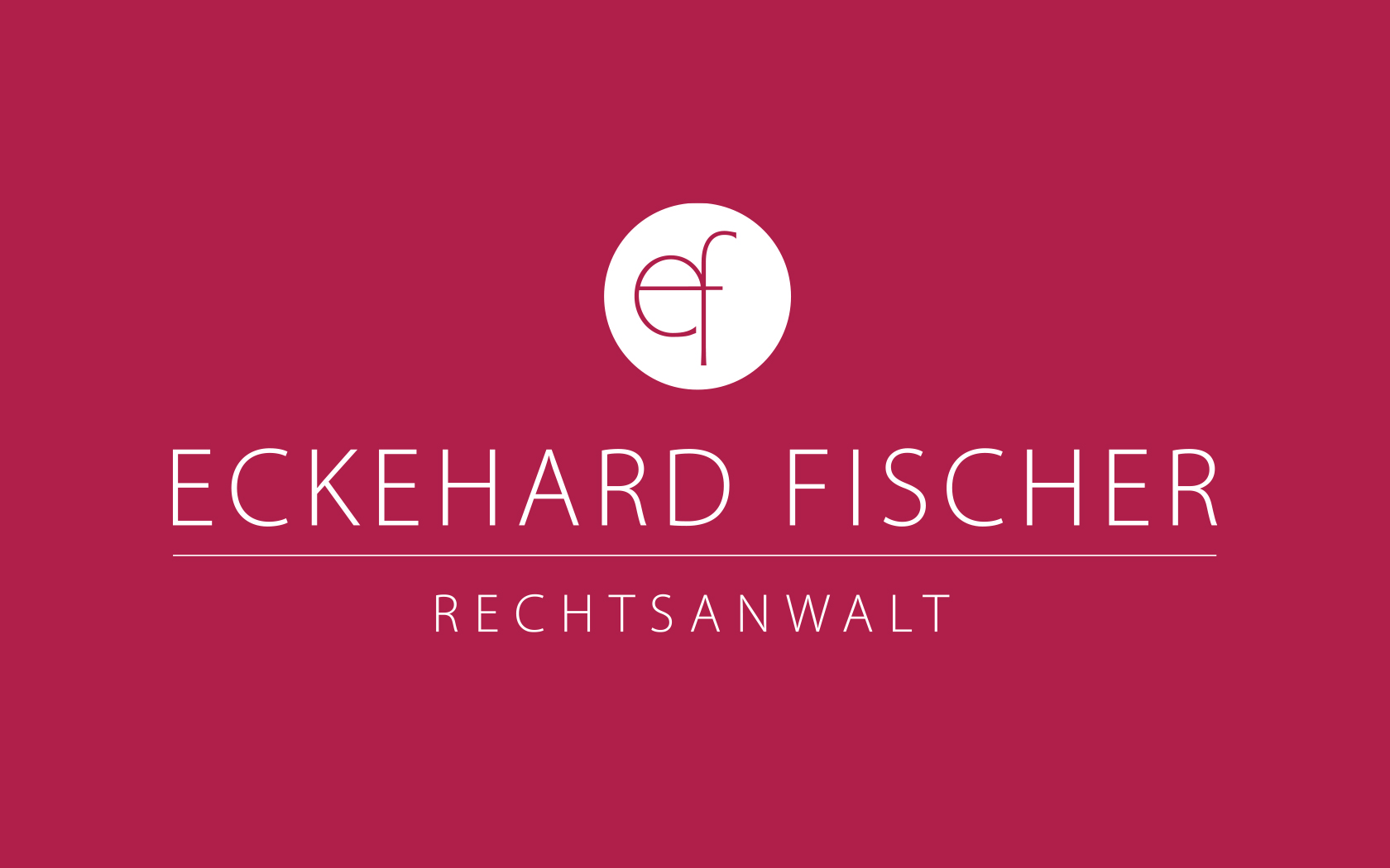Resch & Partner Werbeagentur Rems-Murr-Kreis, Projekt: Eckehard Fischer Corporate Design – Branding 01