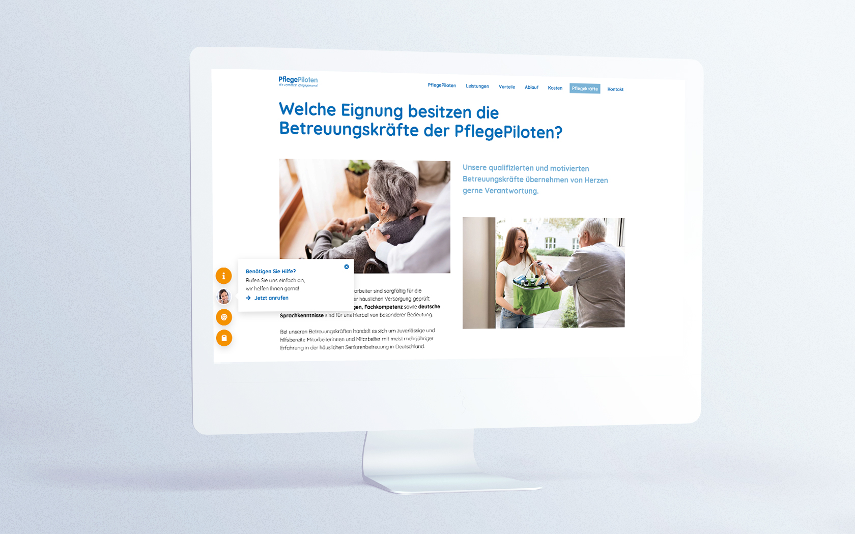 Resch & Partner Internetagentur Rems-Murr-Kreis, Projekt: Pflegepiloten Website Relaunch – Digital