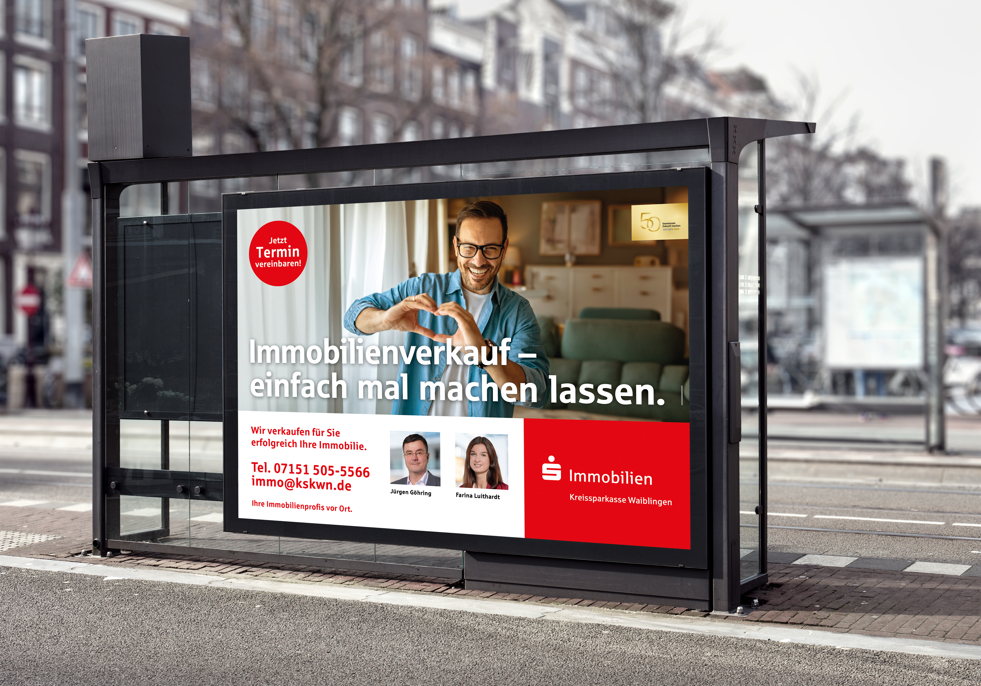 KSK Waiblingen, Immobilien Kampagne, Crossmedial Resch & Partner Werbeagentur Rems-Murr-Kreis, Projekt: KSK Waiblingen, Immobilien Kampagne, Crossmedial