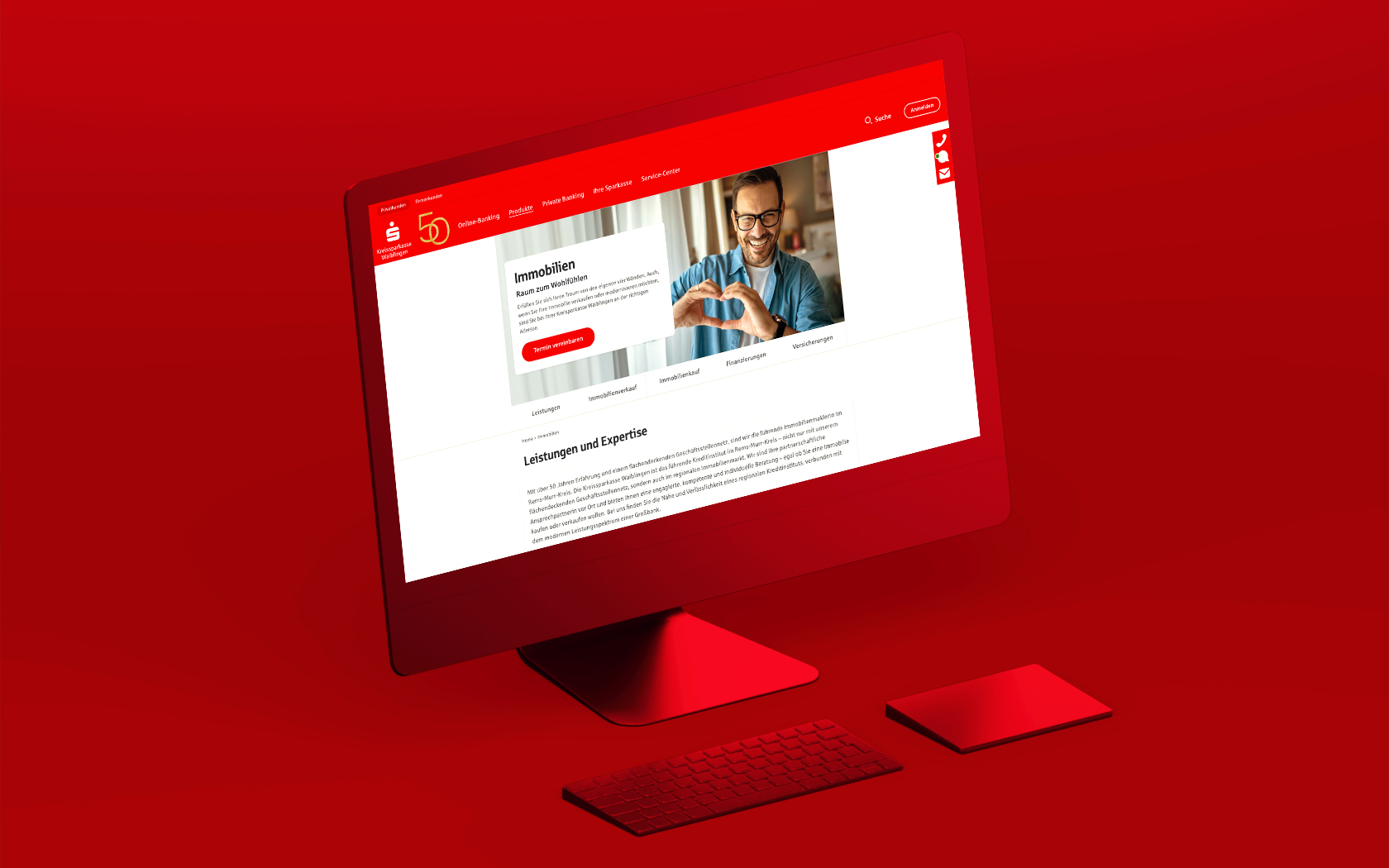 KSK Waiblingen, Immobilien Kampagne, Crossmedial Resch & Partner Werbeagentur Rems-Murr-Kreis, Projekt: KSK Waiblingen, Immobilien Kampagne, Crossmedial