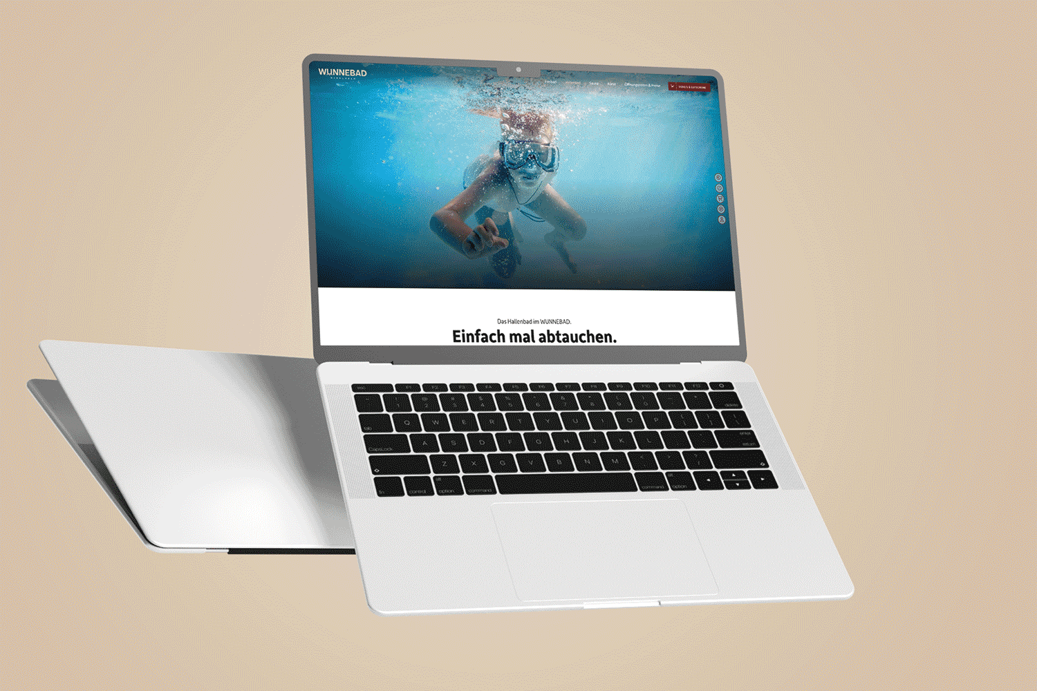 Wunnebad Winnenden – Website Relaunch Resch & Partner Online Agentur Rems-Murr-Kreis, Projekt: Website Relaunch Wunnebad Winnenden - Page Scroll