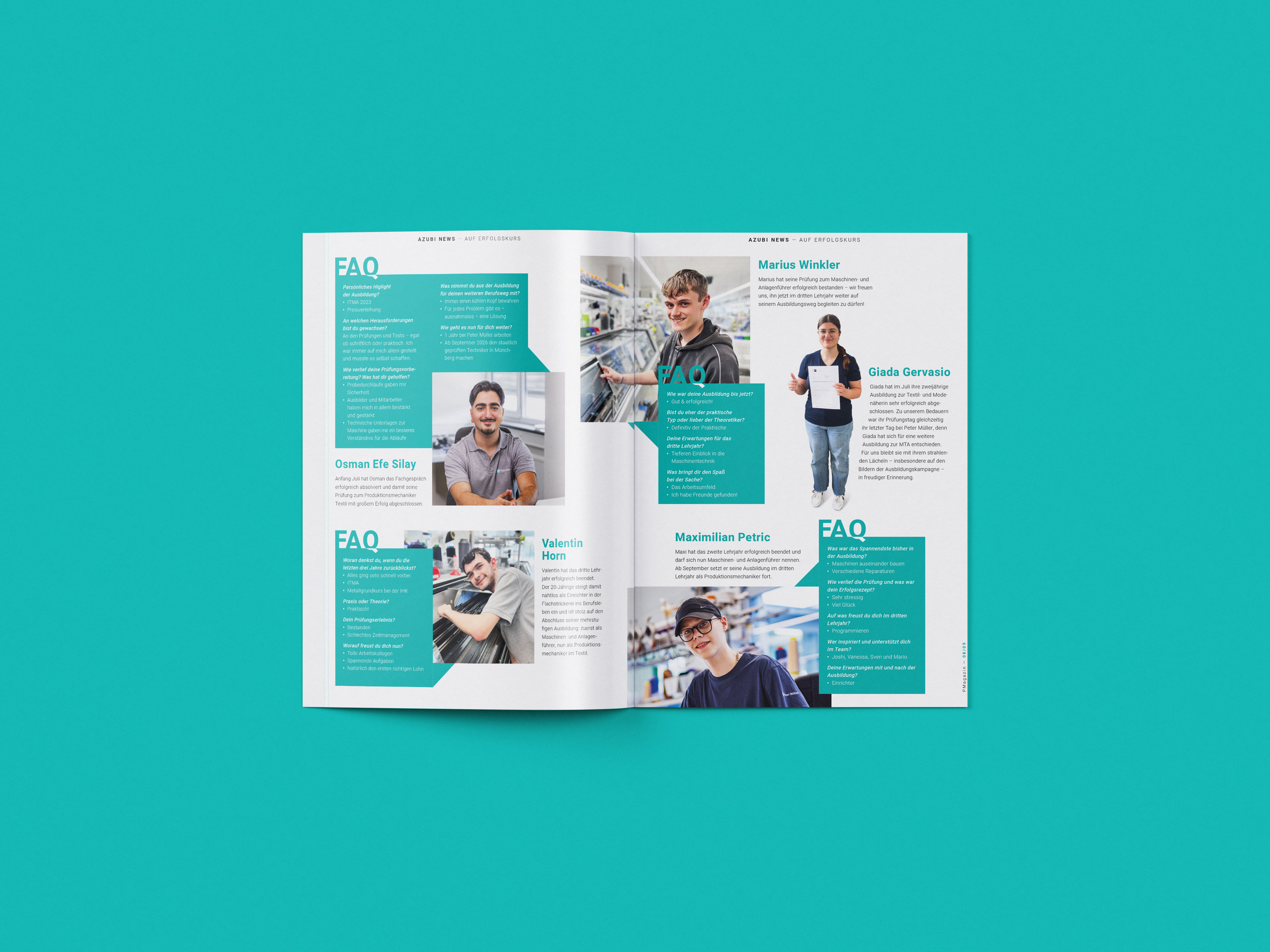 Resch & Partner Kommunikationsagentur Rems-Murr-Kreis, Projekt: Peter Müller – Mitarbeiter-Magazin