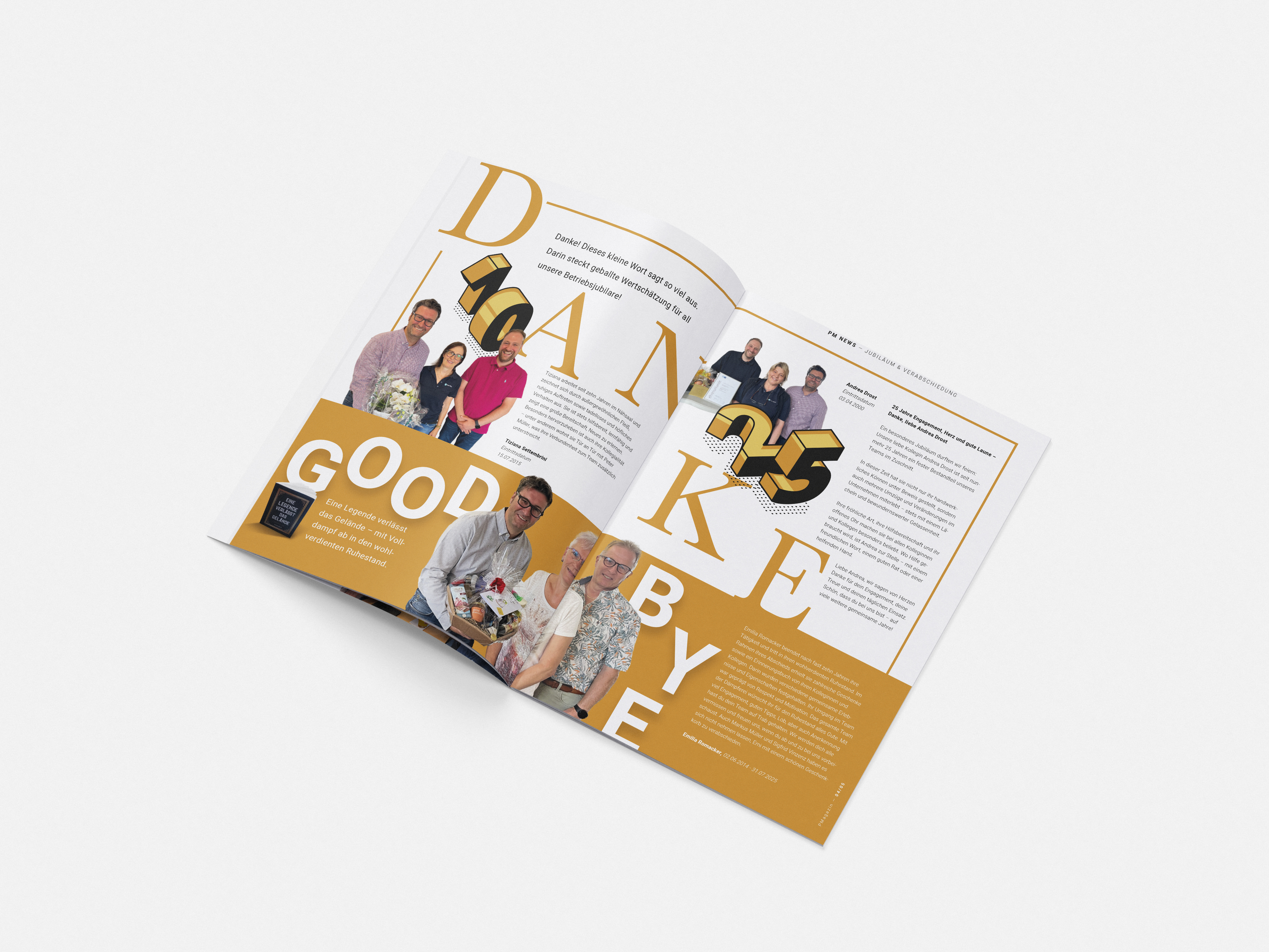 Resch & Partner Kommunikationsagentur Rems-Murr-Kreis, Projekt: Peter Müller – Mitarbeiter-Magazin