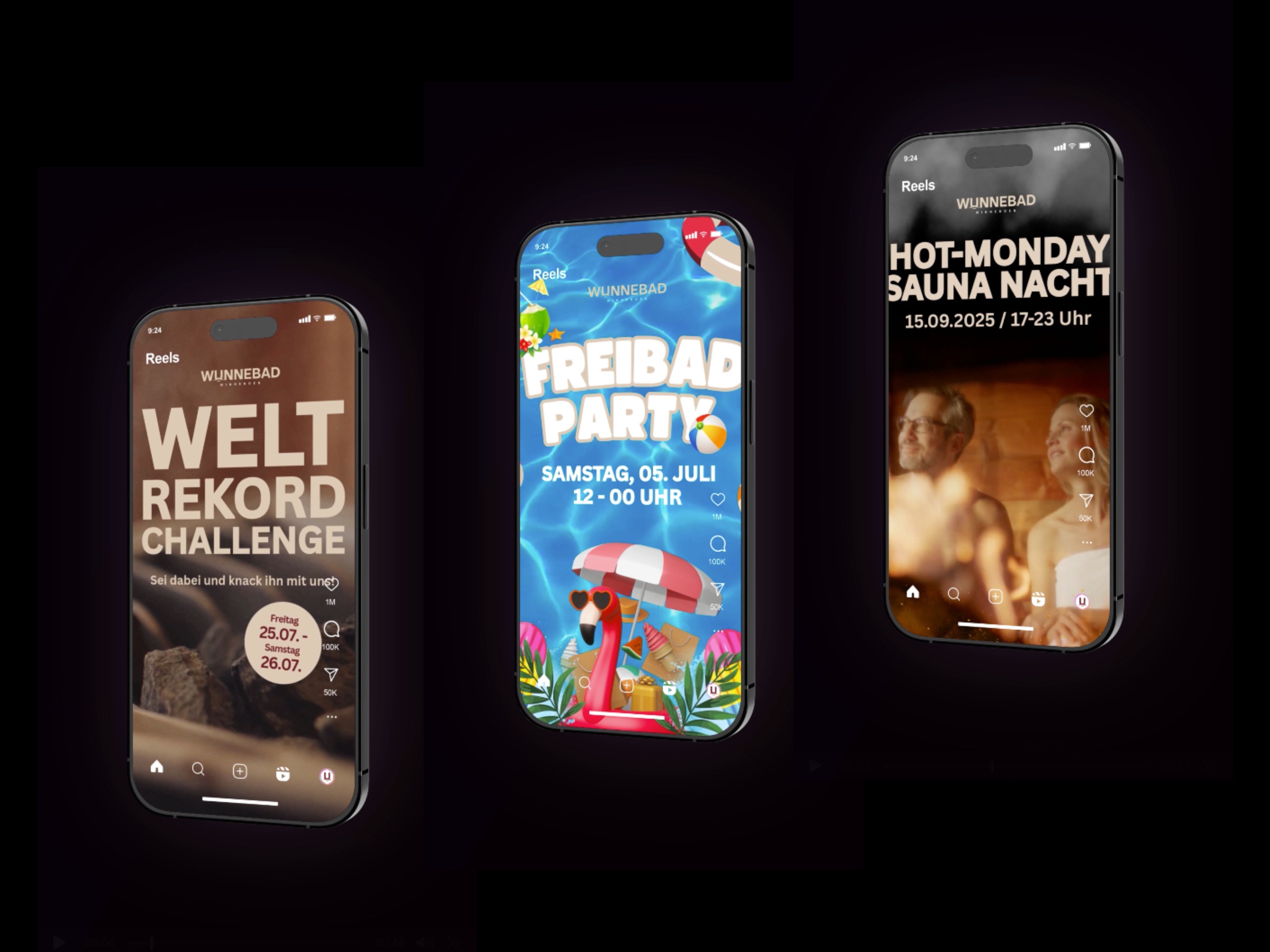 Resch & Partner Kommunikationsagentur Rems-Murr-Kreis, Projekt: Wunnebad Social Media Kampagne