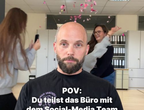 POV: Du teilst da Büro mit dem Social-Media-Team
